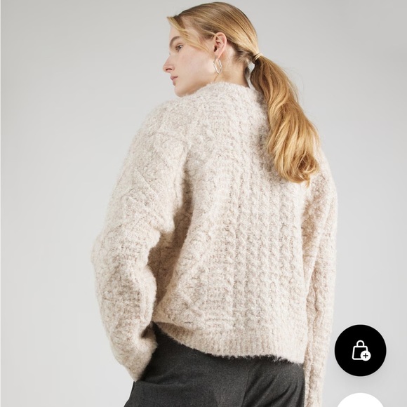 Topshop Textured Cream Sweater - Picture 5 of 7